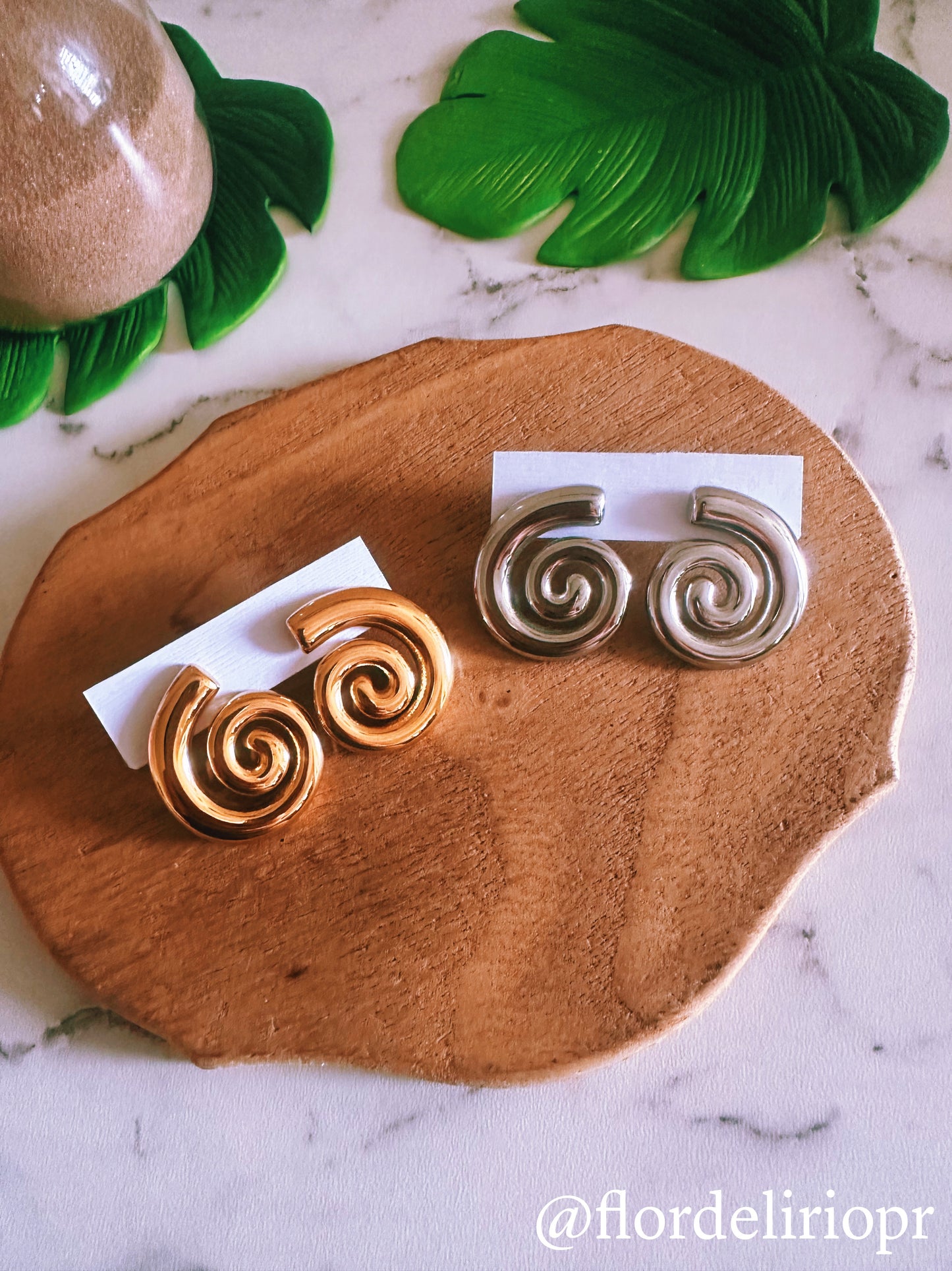 Spiral earrings