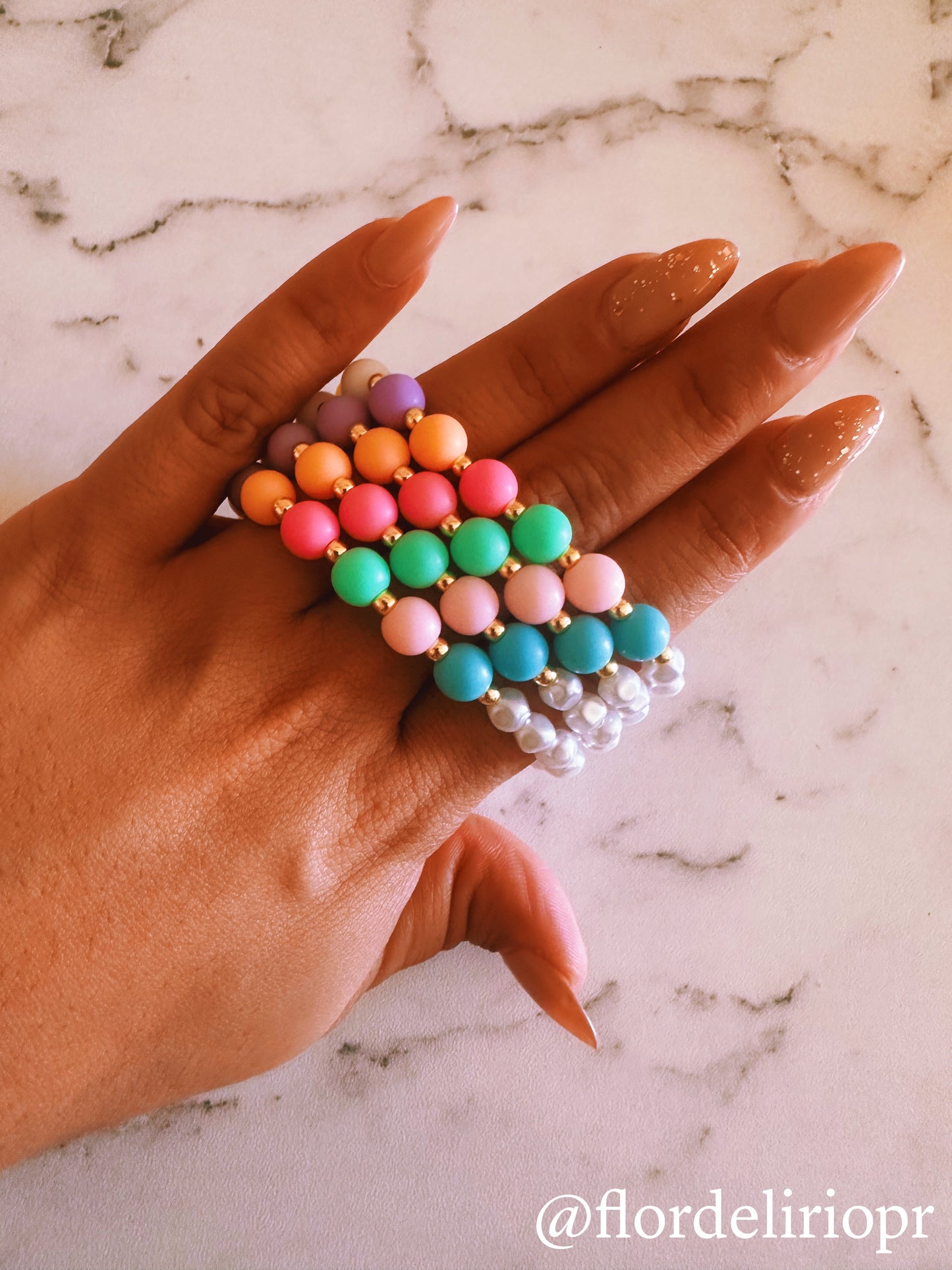 Candy dots pearls bracelet