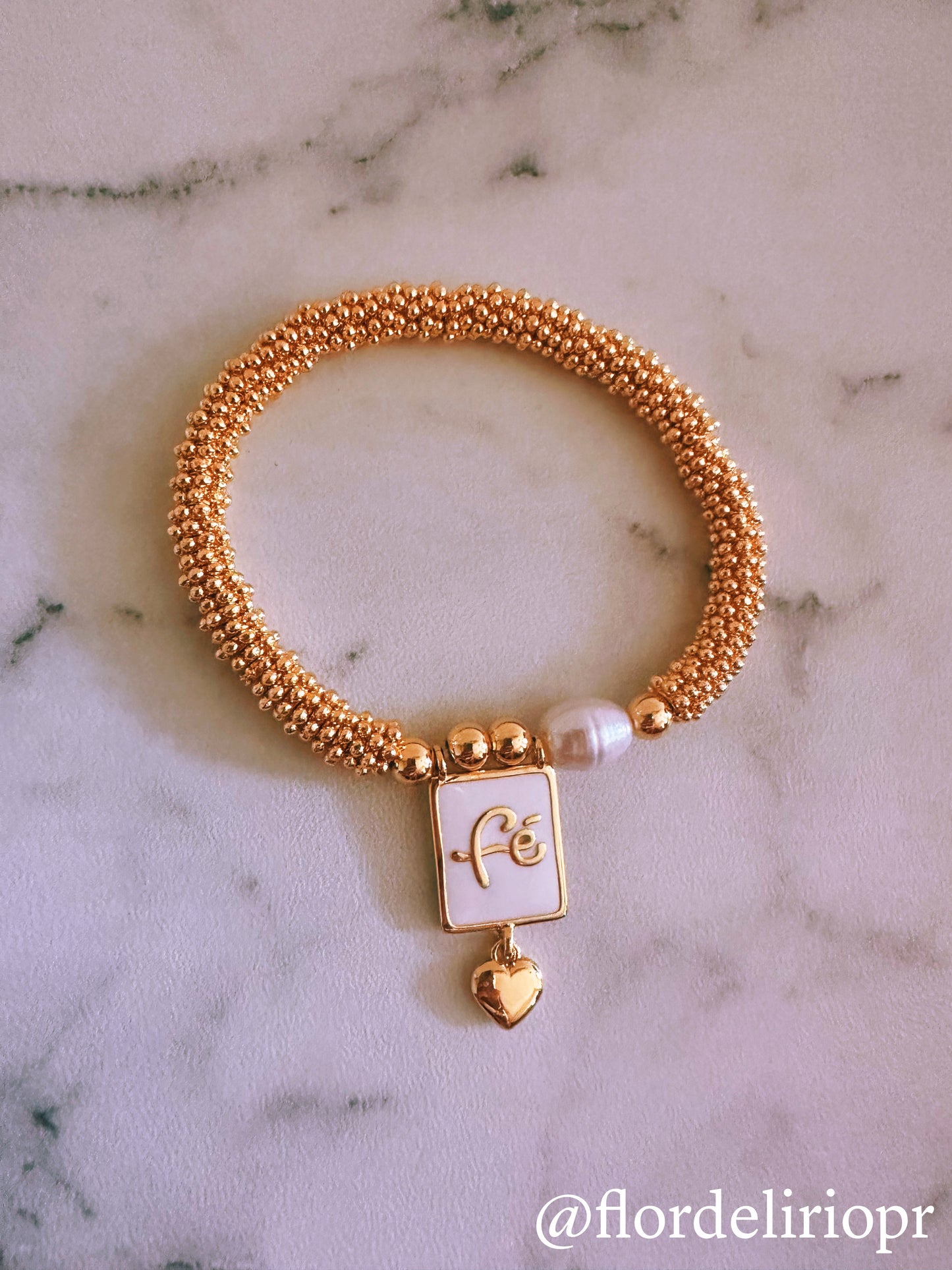 Fe love gold bracelet