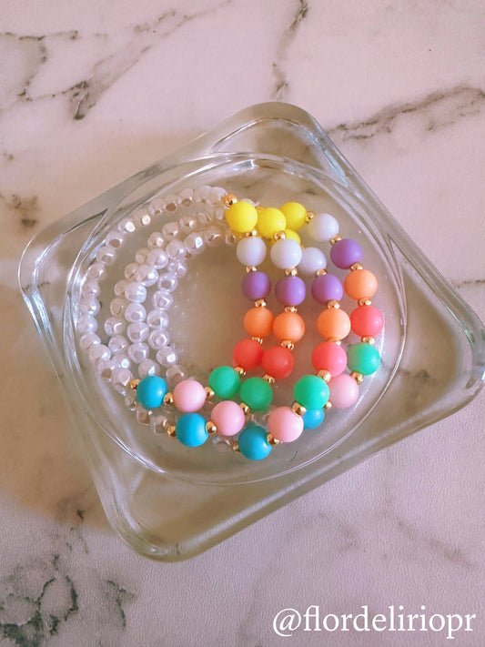 Candy dots pearls bracelet