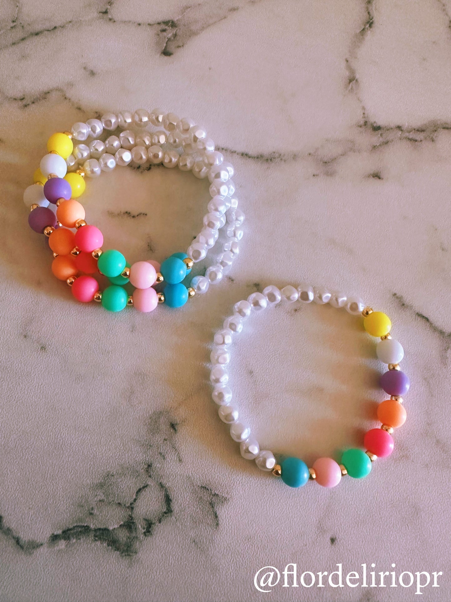 Candy dots pearls bracelet