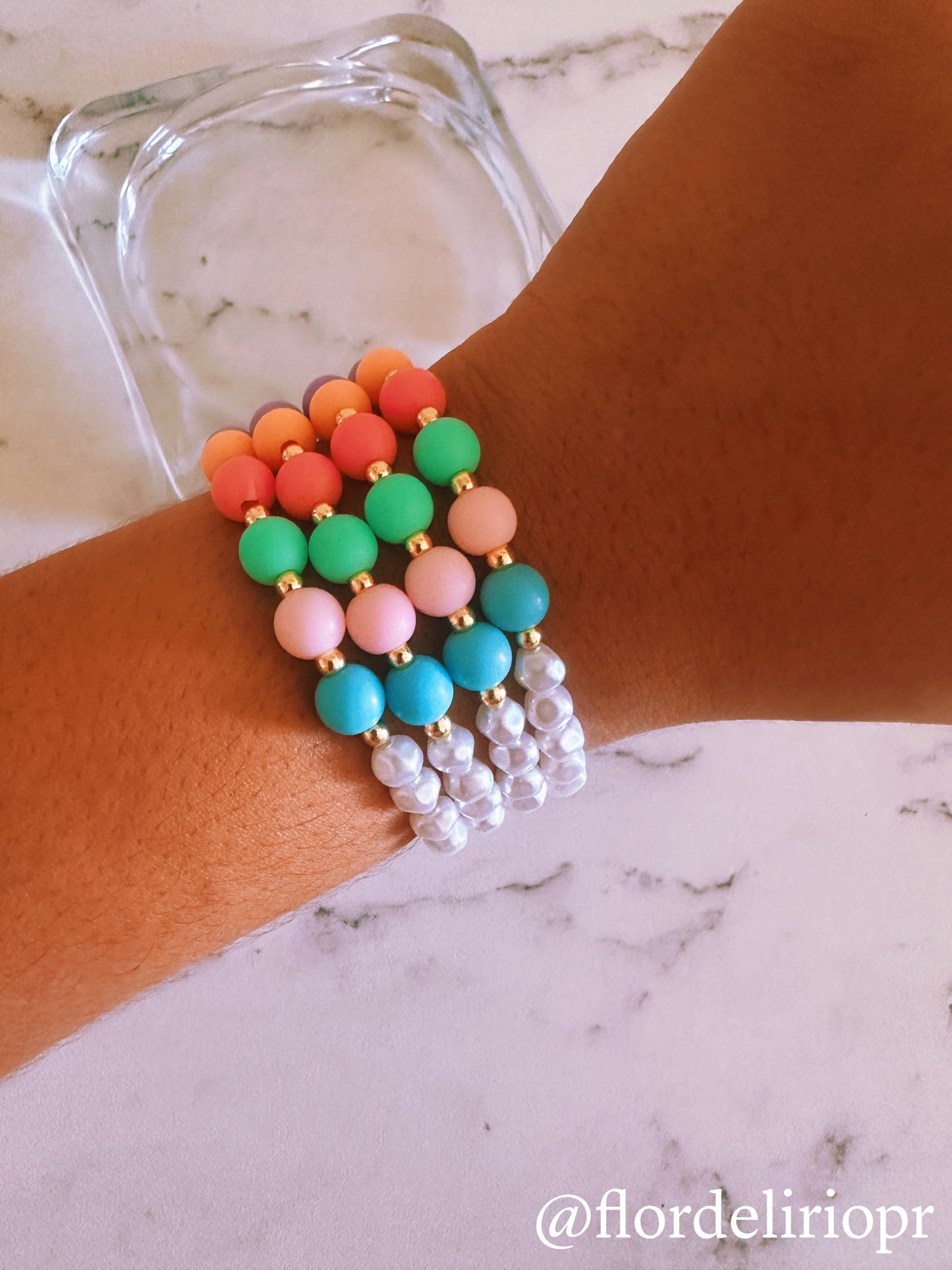 Candy dots pearls bracelet