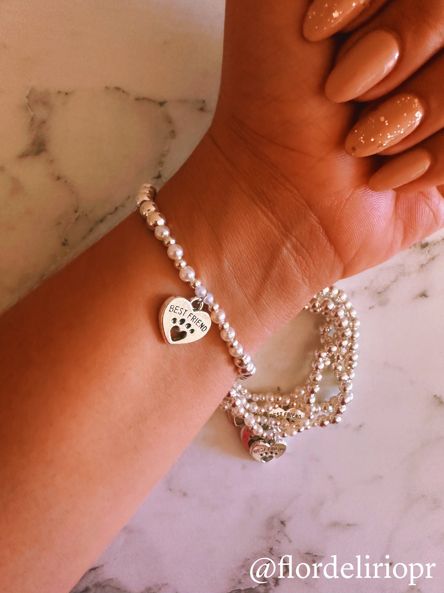 Best friend paw bracelet